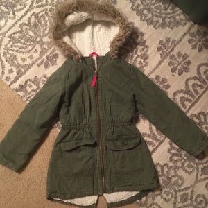 Children’s place green jacket
